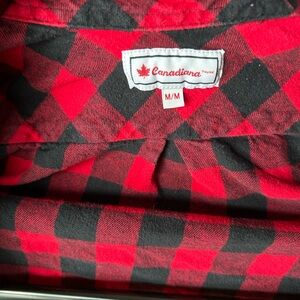 Canadiana Red & Black Buffalo Plaid Button-Down Shirt